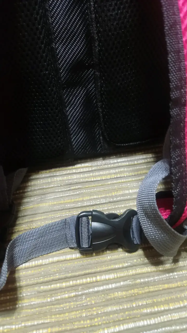 Mochila para transportar perros, rosa y gris - 5