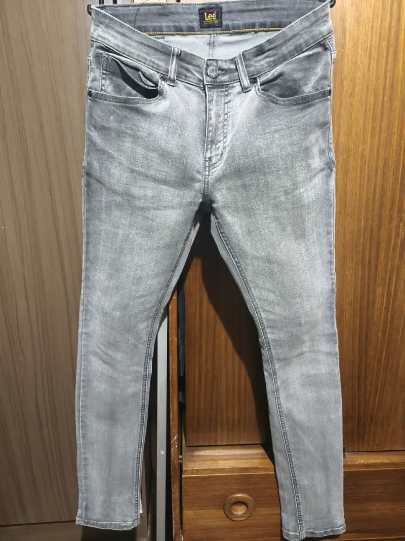 Jeans Lee Hombre Skinny Fit Gris Talla 40 - 1