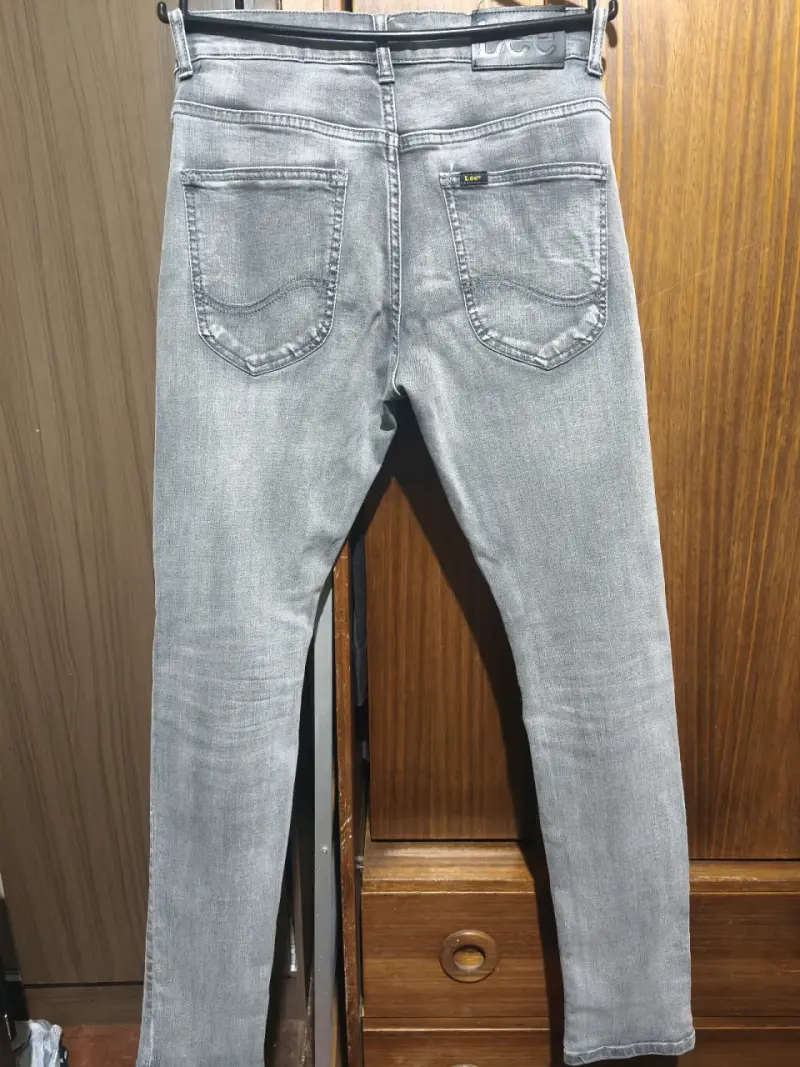 Jeans Lee Hombre Skinny Fit Gris Talla 40 - 2