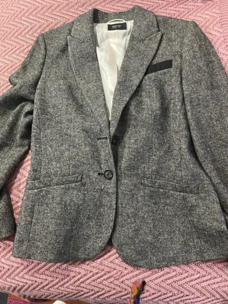 Blazer de lana gris para mujer Esprit - 1