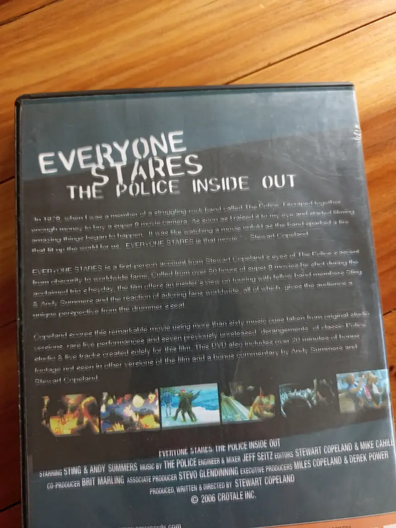DVD documental The Police Everyone Stares - 2