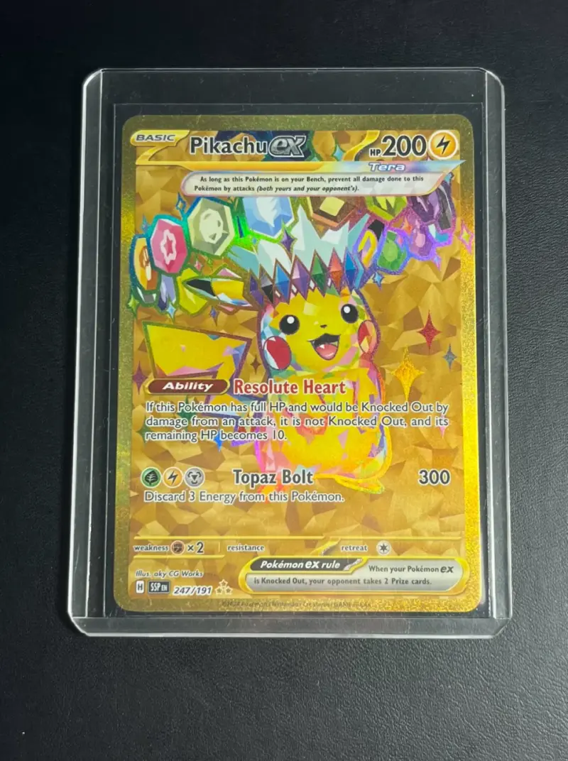 Carta Pokémon Pikachu EX #247