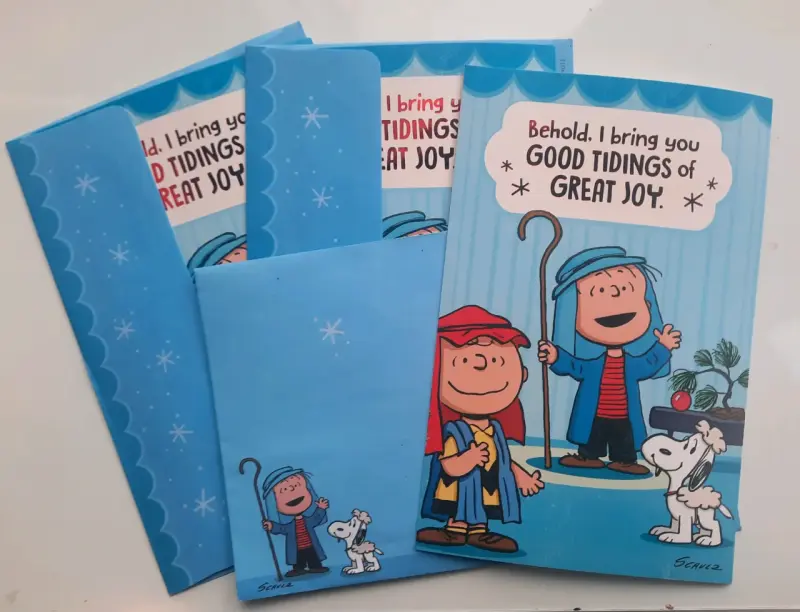 Tarjetas de Navidad Peanuts con sobres - 1