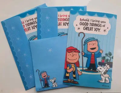 Tarjetas de Navidad Peanuts con sobres - miniatura 1