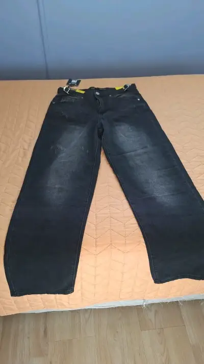 Jeans negros para hombre Loose fit - miniatura 1