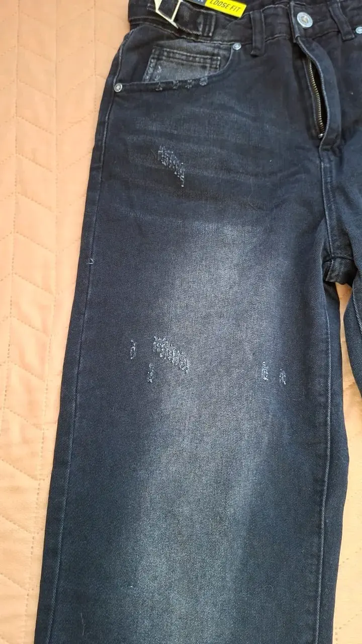 Jeans negros para hombre Loose fit - 2