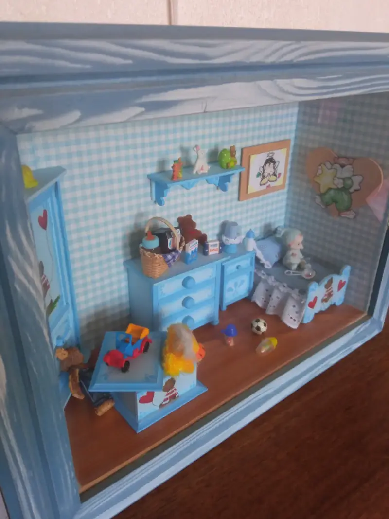 Cuadro decorativo infantil en miniatura azul - 2