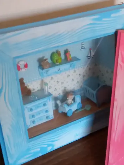 Cuadro decorativo infantil en miniatura azul - miniatura 3