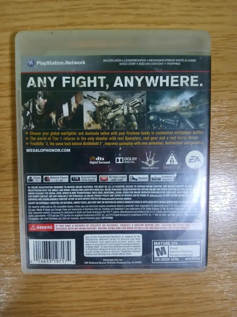 Juego PS3 Medal of Honor Warfighter en buen estado - 2