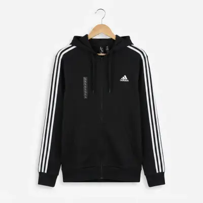 Polerón Adidas negro con cierre - TALLA L - NUEVO - miniatura 1