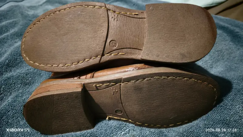 Botas de cuero marrón talla 36 con cierre lateral - 4