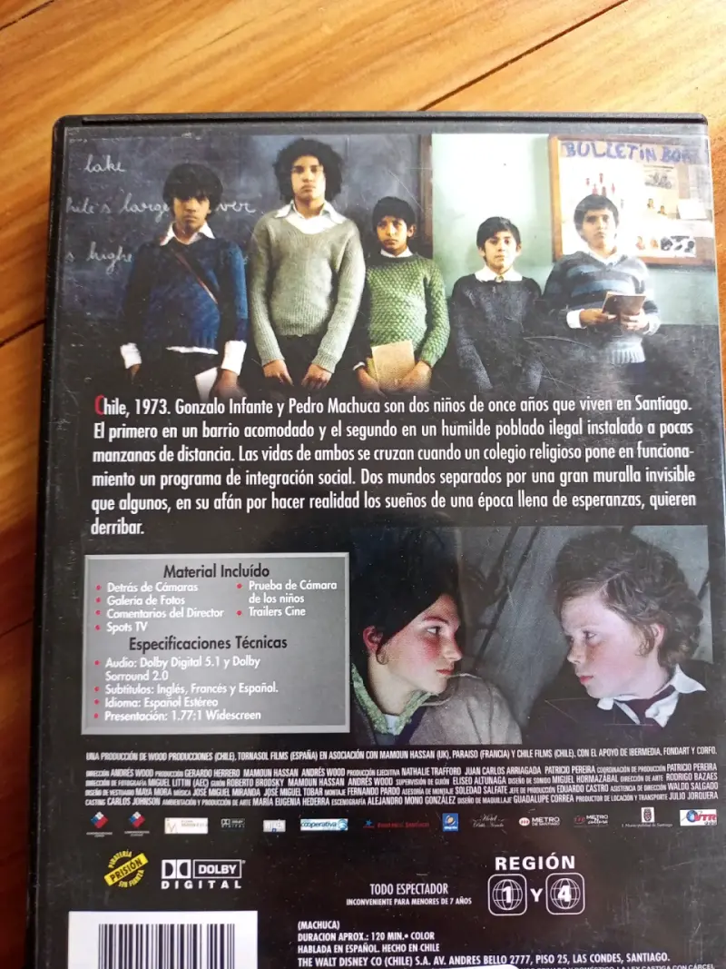 DVD Machuca película chilena de Andrés Wood - 3
