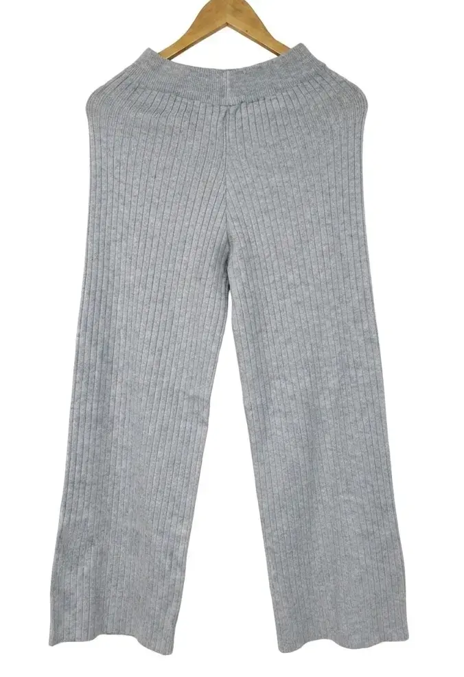 Pantalones de punto gris para mujer - 1