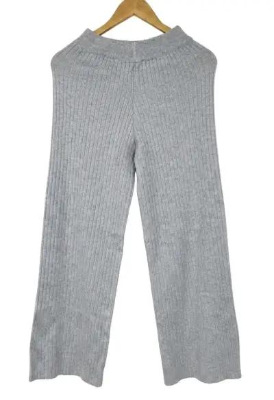 Pantalones de punto gris para mujer - miniatura 1