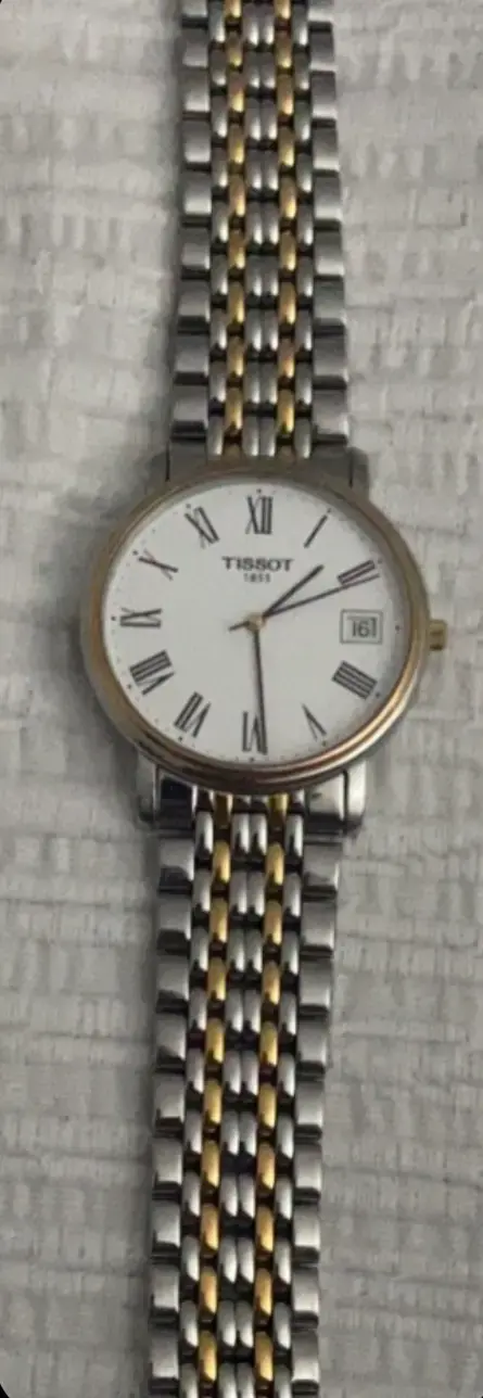 Reloj Tissot de acero inoxidable bicolor - 1