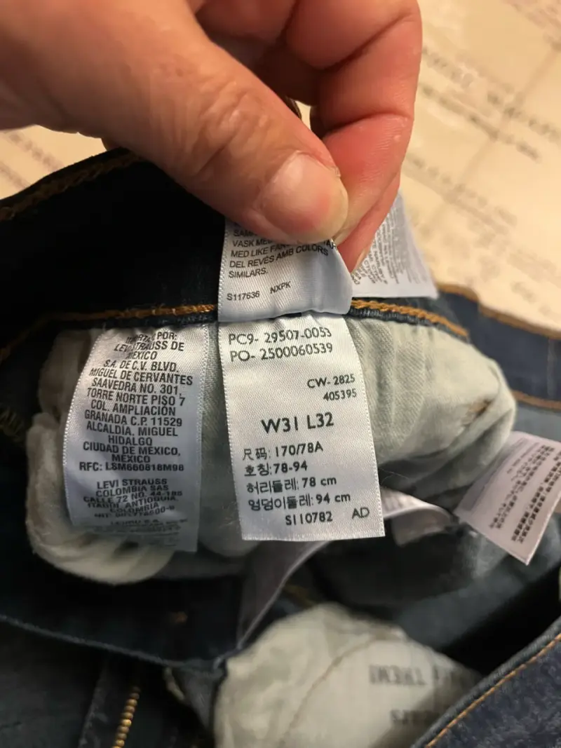 Jeans Levi's 502 Talla W31 L32 Azul - 3