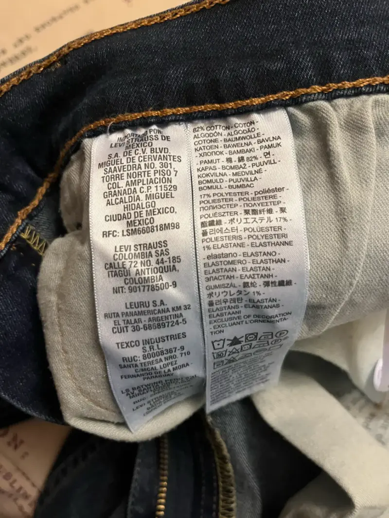 Jeans Levi's 502 Talla W31 L32 Azul - 5