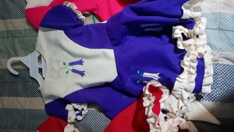 Vestidos de huasa para niña en tres colores - 3