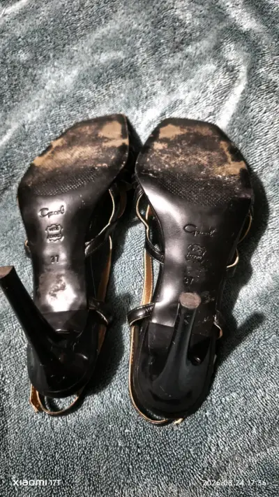 Sandalias de tacón negro para mujer Gacel talla 37 - miniatura 4