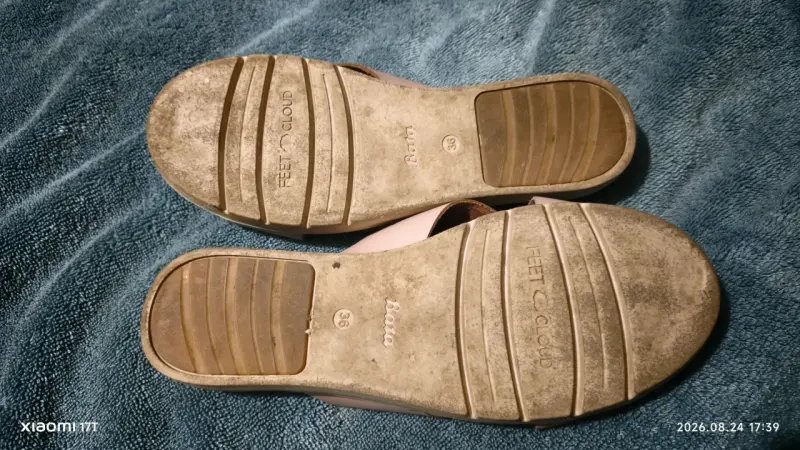 Sandalias planas rosadas Bata talla 36 - 3