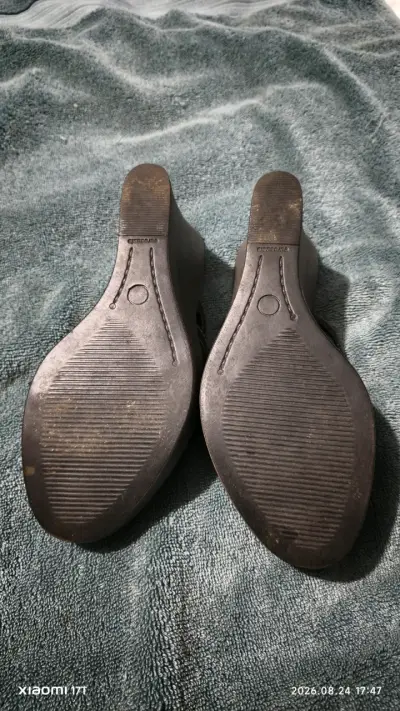 Sandalias de cuña negras Mingo talla 37 - miniatura 4