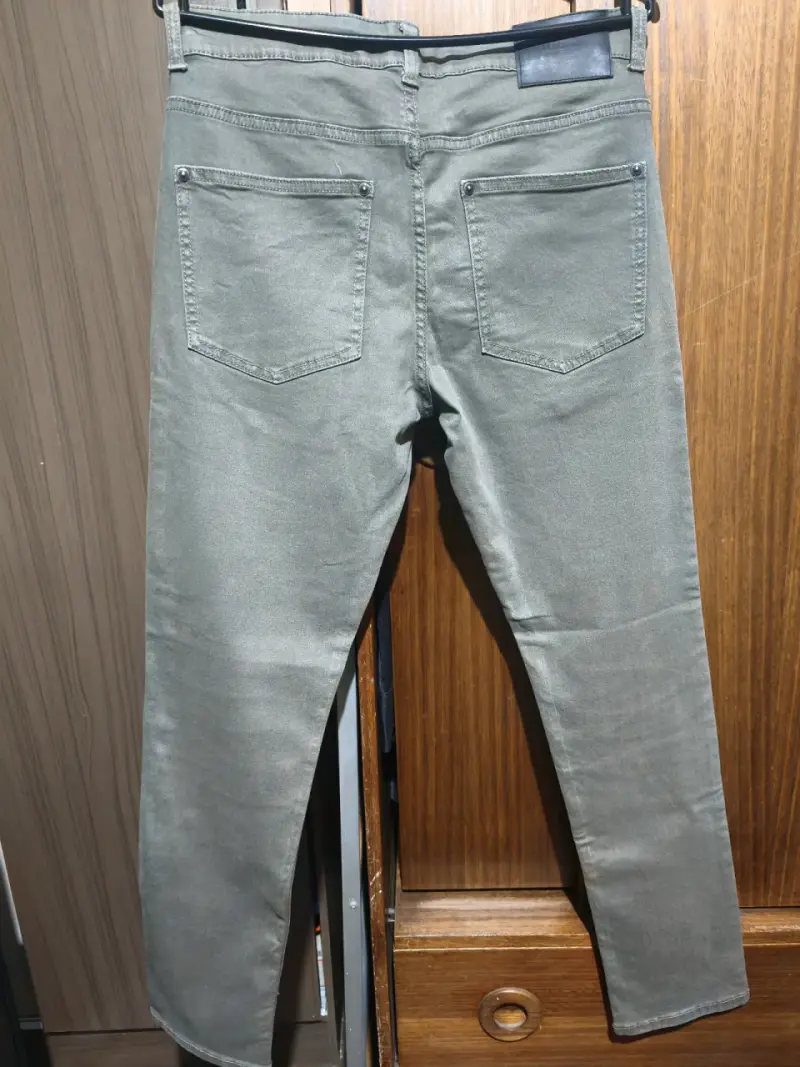 Jeans Foster Hombre Skinny Fit Gris Talla 40 - 2