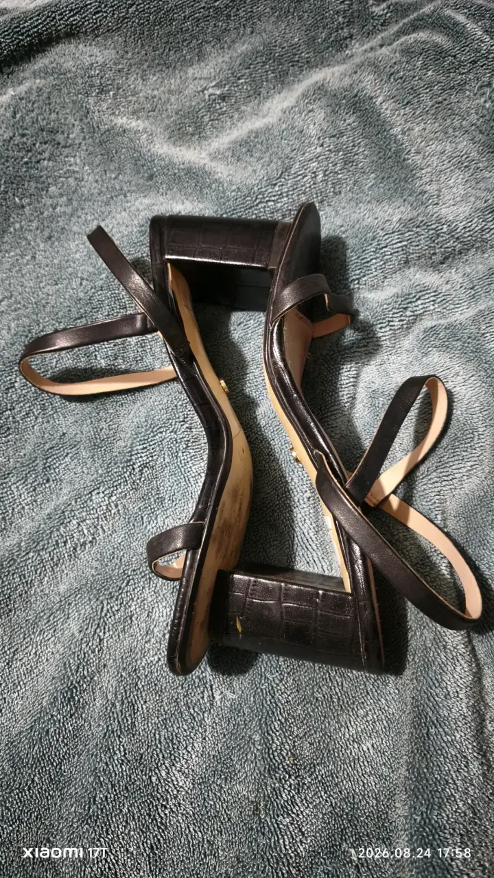 Sandalias de tacón negro Dune talla 38 - 3