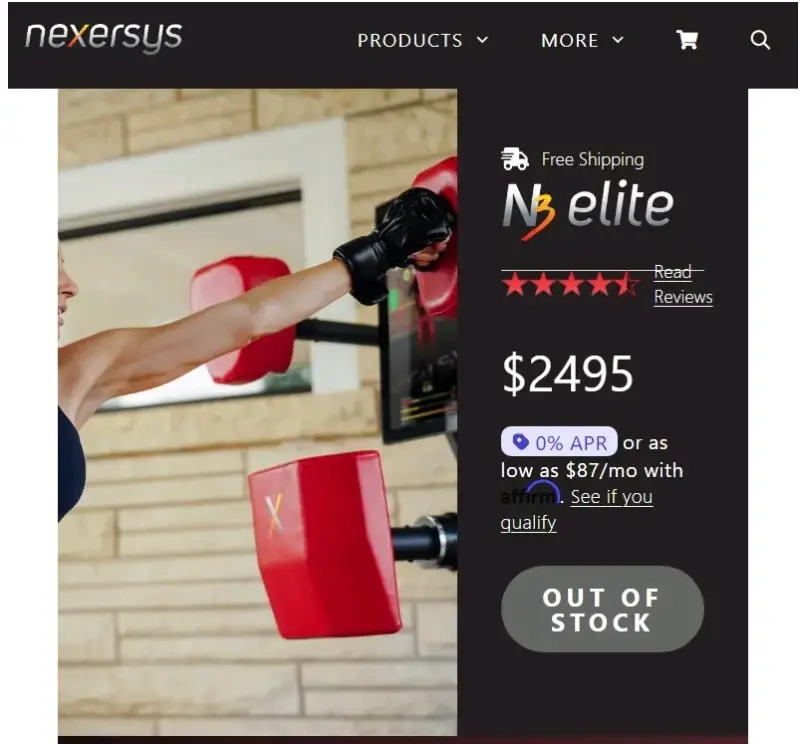 Equipo de entrenamiento Boxeo Nexersys N3 Elite - 1