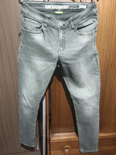 Jeans Americanino Hombre Skinny Verde Talla 40 - miniatura 1