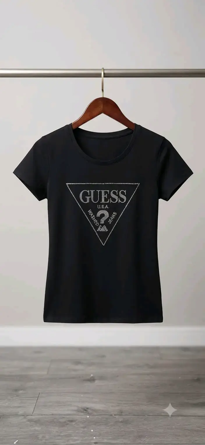 Polera Mujer Negra y Rosa - 1