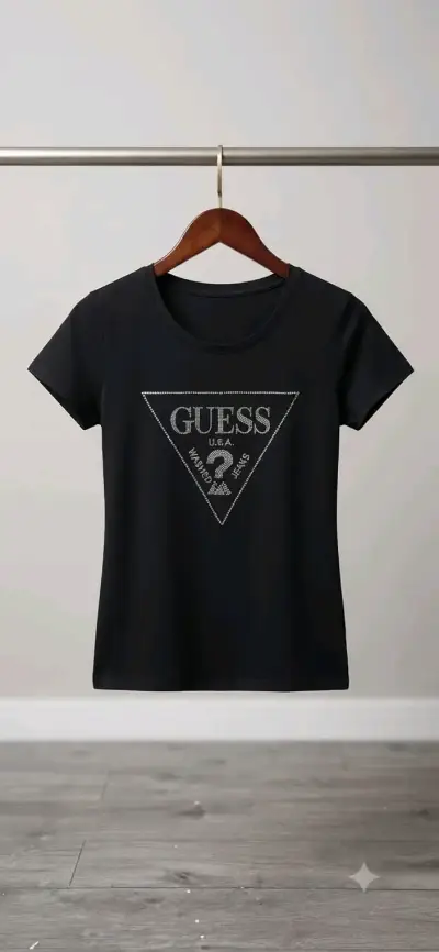 Polera  Mujer Negra y Rosa - miniatura 1