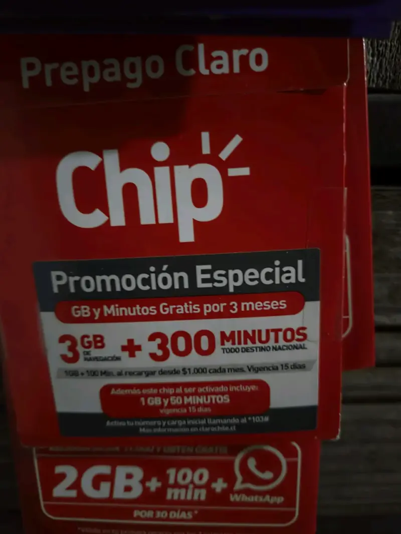 Chip Prepago WOM 1GB 50 Minutos 15 Días - 2