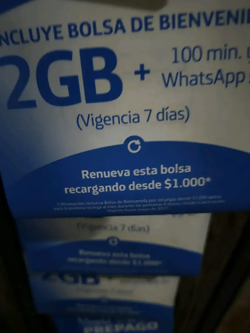 Chip Prepago WOM 1GB 50 Minutos 15 Días - 3