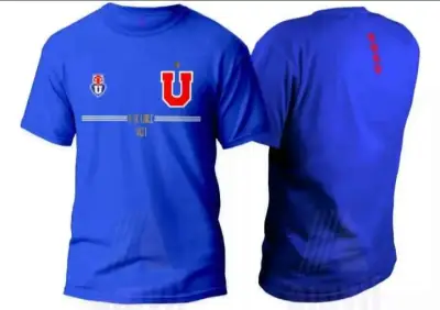 Polera Universidad de Chile Azul, Roja y Negra - miniatura 1