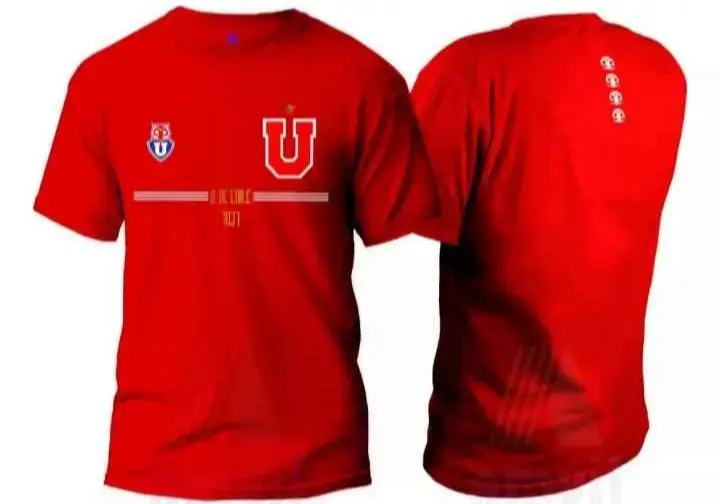 Polera Universidad de Chile Azul, Roja y Negra - 3
