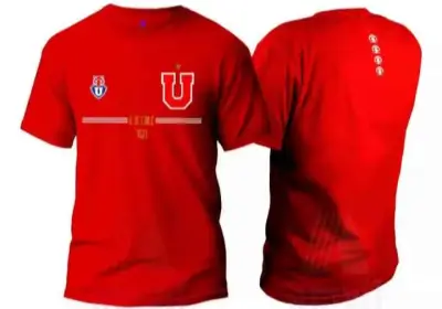 Polera Universidad de Chile Azul, Roja y Negra - miniatura 3