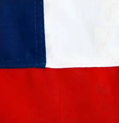 Bandera de Chile con estrella bordada - miniatura 2