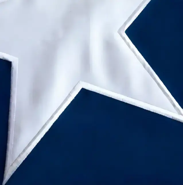 Bandera de Chile con estrella bordada - 4