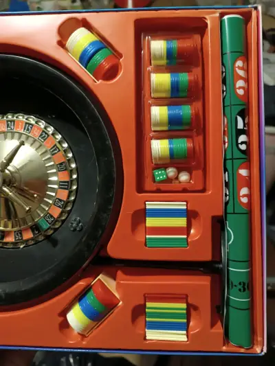 Juego de Ruleta con Fichas y Tapete - miniatura 2
