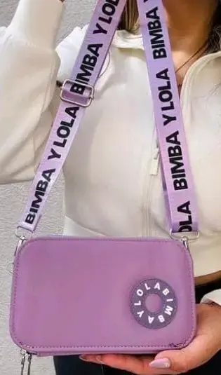 Bolso cruzado morado Bimba y Lola con correa ajust - 3