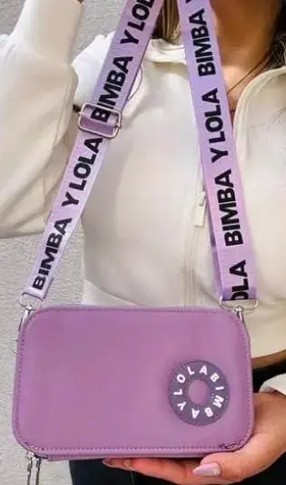 Bolso cruzado morado Bimba y Lola con correa ajust - miniatura 3