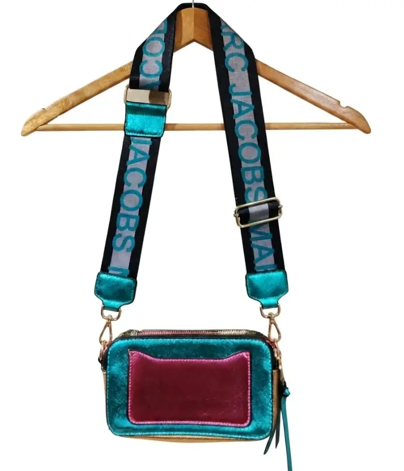 Bolso cruzado Marc Jacobs verde metálico - 2