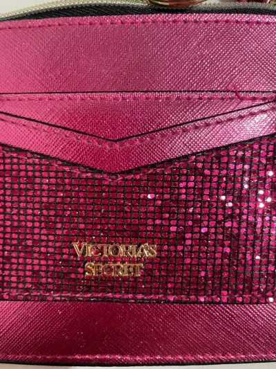 Monedero rosa brillante Victoria's Secret con lentejuelas - miniatura 2