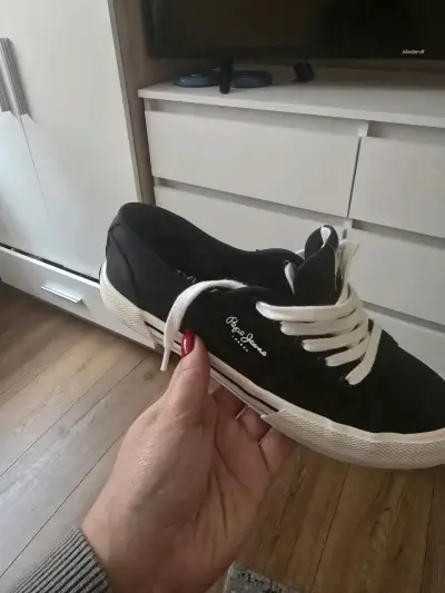 Zapatillas negras Pepe Jeans casuales para mujer - miniatura 3