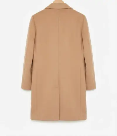 Abrigo Beige de Mujer Elegante - miniatura 2