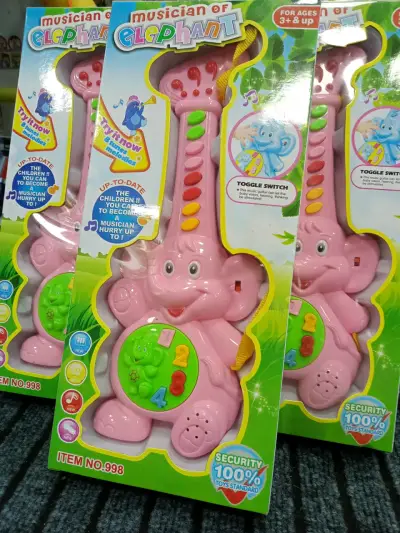 Juguete Musical Elefante Rosa para Niños - miniatura 1