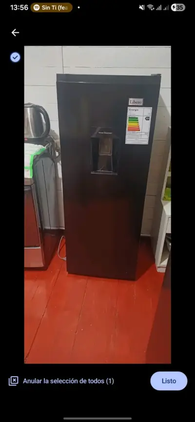 Refrigerador Libero negro con dispensador de agua - miniatura 2