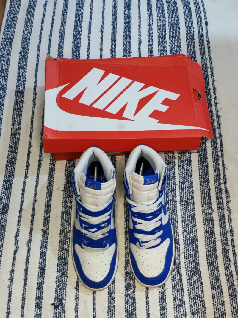 Zapatillas Nike Dunk High azules y blancas 12 US - 2