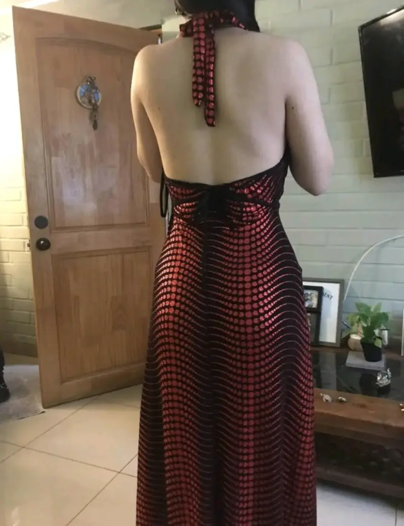 Vestido de fiesta largo rojo - 2