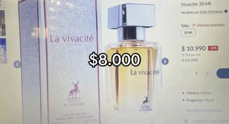 Perfume La Vivacité 30 ml Maison Alhambra